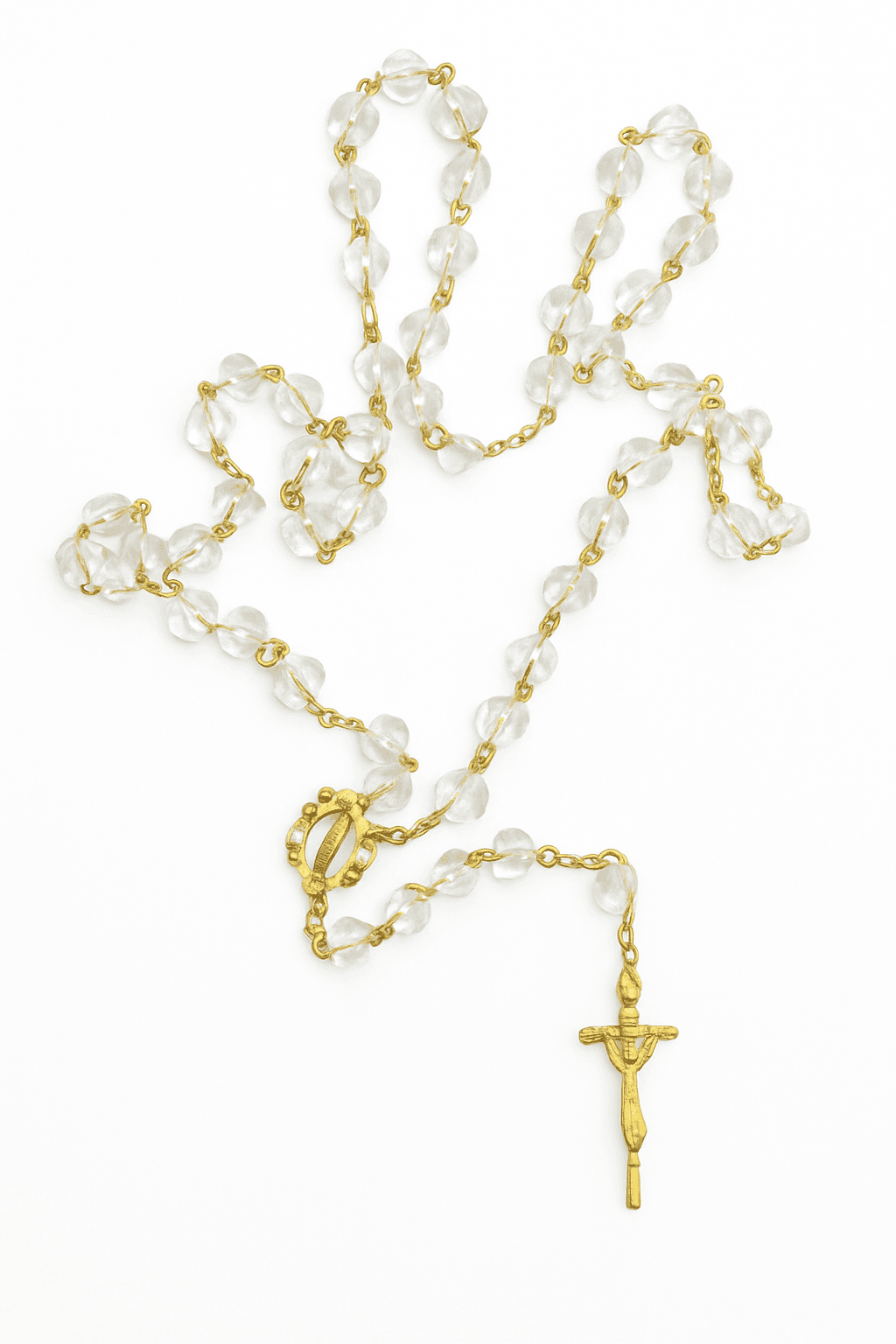 Golden Beaded Rosary
